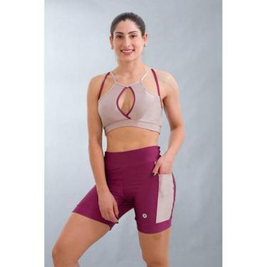 Imagem de Bermuda Fitness Feminina Shine Pink