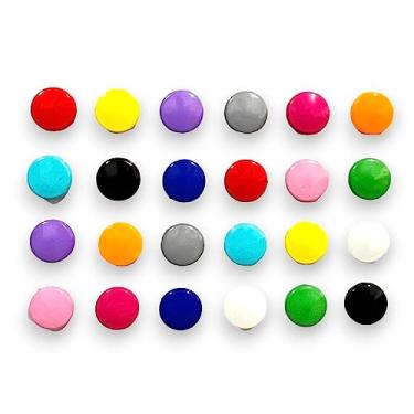 Imagem de Imãs Para Geladeira decorativo e quadro Magnético com 24 Unidades - Bolinha Colorido