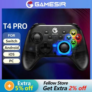 GameSir Controle de jogos sem fio T4 Pro para Windows 7 8 10 PC
