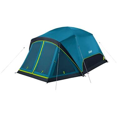Imagem de Coleman Barraca de acampamento Skydome — barraca de acampamento para quarto com tela de 4 pessoas com tecnologia Dark Room