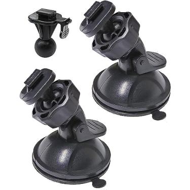 Imagem de Suporte de ventosa Glucrean para câmera Yi Dash de 2,7 polegadas, Uniden Dashcam, Black Box G1w Dash Camera etc, segura firmemente removível, fácil de instalar e manter o calor, 2 peças