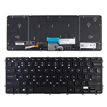 Imagem de LXDDP Layout dos EUA de substituição para laptop com teclado retroiluminado para Dell Precision M3800 XPS 15 9530 03H5CJ 3H5CJ WHYH8 0HYYWM US Preto