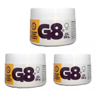Imagem de Gel Cola Fabricação Megahair Fita Adesiva G8 Kit 3 X 300gr (1 preta + 1 marrom + 1 transp)