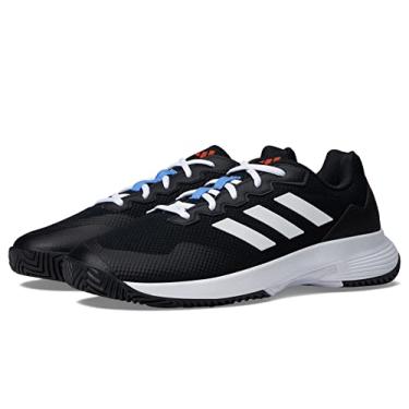 Imagem de adidas Tênis masculino Gamecourt 2.0, Preto/branco/vermelho solar, 45