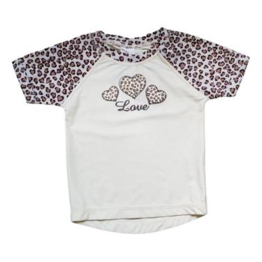Imagem de Camiseta Praia Curta Bebe Menina Proteção Solar Tip Top