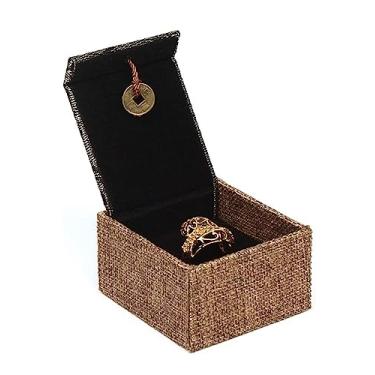 Imagem de Caixas Conjunto colar pulseira brinco anel caixas de presente caixa de exibição de jóias para casamento, jóias de noivado Presentes(Size:Green Ring Box)