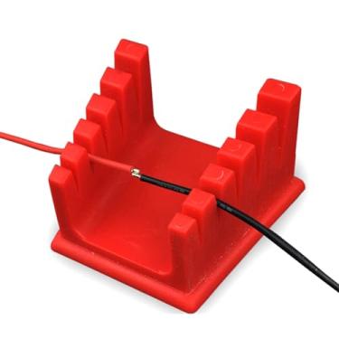 Imagem de SZITW Bancada de soldagem Suporte de braçadeira de fio de silicone Suporte de braçadeira de fio ABS Multifuncional 30-12AW Fios Grampos fixos para ferramenta de reparo de solda de -mãe