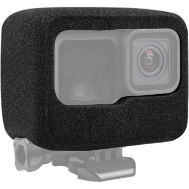Imagem de Taisioner Capa Windslayer protetor de vento para GO Hero 9/10/11/12/13 capa preta com moldura de vídeo acessórios de redução de ruído