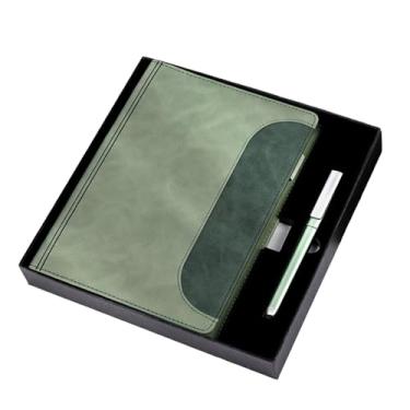 Imagem de Caderno A5 Business Flipped Sub Binder de substituição removível página interna minimalista - verde (caixa A5)