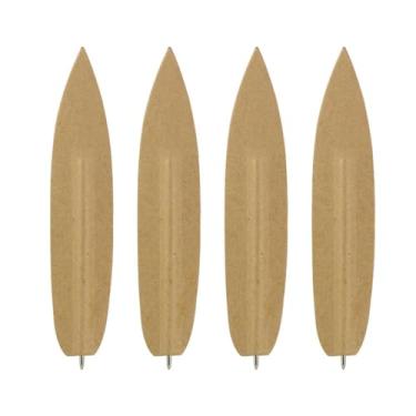 Imagem de 4 peças – Caneta esferográfica de papel kraft, caneta esferográfica, estilo pena, preto-bala tipo 0,7 mm