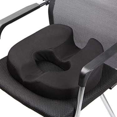 Imagem de BONGFUN Almofada de assento de donut para dor no cóccix, próstata, ciática, assoalho pélvico, úlceras de pressão, gravidez, cirurgia perineal, recuperação pós-parto, alívio de pressão, almofada de