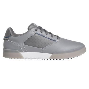 Imagem de adidas Tênis de golfe masculino Retrocross Spikeless, Cinza, três azul-marinho, cinza, 42