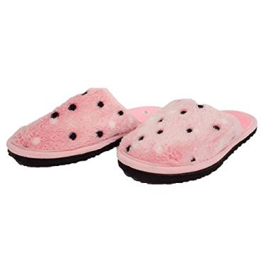 Imagem de Pantufa de quarto feminina chinelo feminino (ROSA POÁ, br_footwear_size_system, adult, numeric_range, wide, numeric_39, numeric_40)