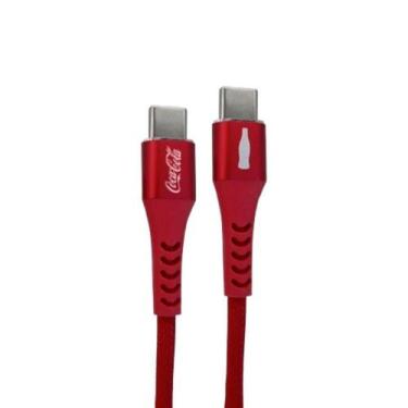 Imagem de Elite Cable Coca-cola  Cabo Usb-c Para Usb-c - Vermelho - Lic Coca-Col