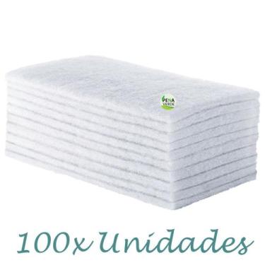 Imagem de Fibra Branca Macia Superfícies Delicadas - Kit 100 Unidades Pacote Ata