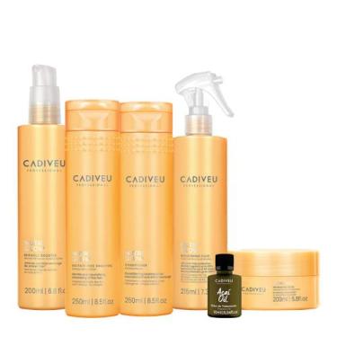 Imagem de Kit Cadiveu Professional Nutri Glow Shampoo Condicionador Máscara Pré-