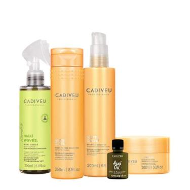 Imagem de Kit Cadiveu Professional Nutri Glow Shampoo Máscara Maxi Ondas Booster