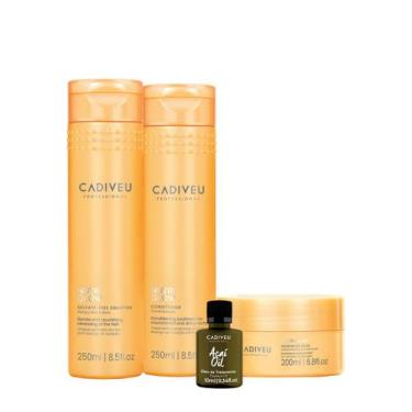 Imagem de Kit Cadiveu Professional Nutri Glow Shampoo Condicionador Máscara P e 