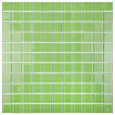 Imagem de Pastilha de Vidro K2508 - CRISTAL LISA VERDE 30x30cm - Glass Mosaic