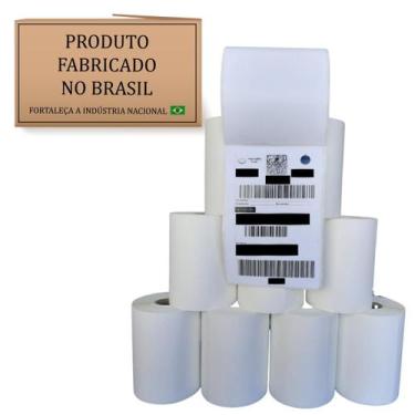 Imagem de 10 Rolos Etiqueta Térmica 10x15 100x150 Zebra Elgin Argox - CBS Suprim