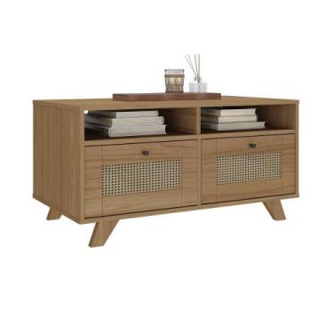 Imagem de Mesa de Centro Com 2 Gavetas Trama Artely, Carvalho