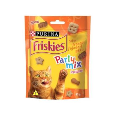 Imagem de Petisco para Gato Adulto Friskies Party Mix - Frango, Fígado e Peru 40