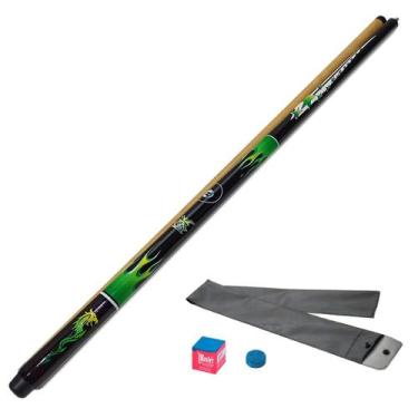 Imagem de Taco de Sinuca Desmontável Bola 8 Verde e Preto Tacos Brasil