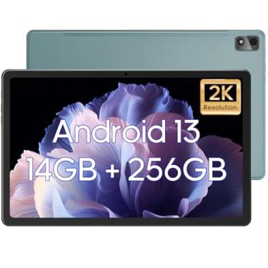 Imagem de Tablet de 11 polegadas, 14 (6 + 8) GB e 256 GB de armazenamento (expandir para 512 GB) tablet Android 13, com tela sensível ao toque IPS HD de 2000 x 1200, alto-falantes estéreo duplos, câmera dupla