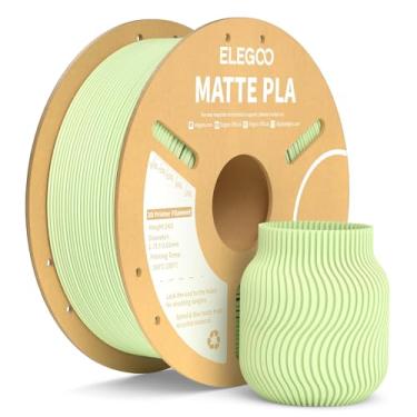 Imagem de ELEGOO Filamento Pla Fosco Verde Menta 1Kg, Precisão Dimensional do Filamento Da Impressora 3D de 1,75Mm +/- 0,02Mm, Carretel de Papelão de 1Kg (2,2Lbs) para A Maioria Das Impressoras 3D Fdm