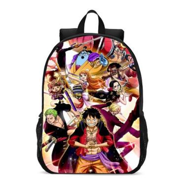 Imagem de Mochila Escolar Infanto Juvenil Anime Mangá Luffy e Bando Novidade Gee
