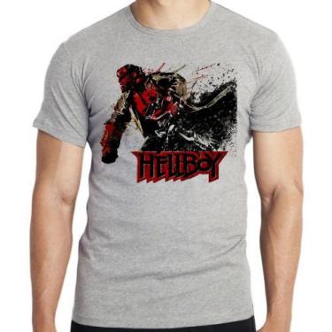 Imagem de Camiseta HellBoy Pistol Blusa criança infantil juvenil adulto camisa t