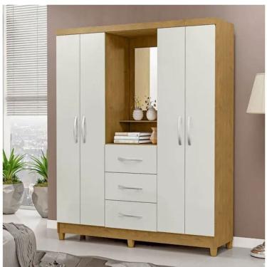 Imagem de Roupeiro 4P. Abrir 3G Mx Ilheus C/Esp E C/Pes Marrocos / Off White