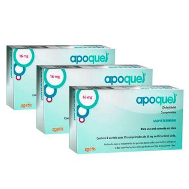 Imagem de Apoquel 16mg Cães - Zoetis - Combo 3 Unidades
