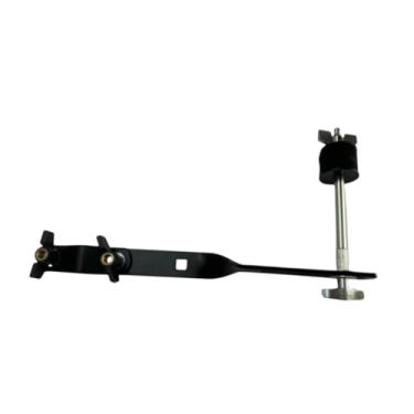 Imagem de Esquirla Cowbell braçadeira suporte de montagem com braço instrumento musical cowbell titular suporte de percussão para cowbell pandeiro preto, Suporte de Prato