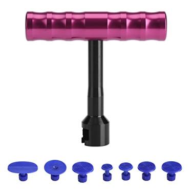 Imagem de Ferramenta de Reparo de Amassados, Painel de Carroceria de Carro Em T, Conjunto de Ferramentas de Reparo de Remoção de Amassados ​​sem Pintura, Extrator de de Martelo Deslizante