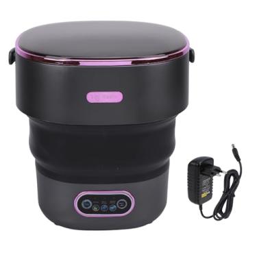Imagem de Mini Lavadora Dobrável 13L Com Mangueira de Drenagem Lavadora de Roupas Dobrável Totalmente Automática Mini Máquina de Lavar para Apartamentos, Dormitório, Camping, Trailer,