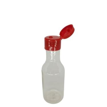 Imagem de Garrafinha 50ml Tampa Flip Top Lembrancinha Tampa Colorida- 30unidades (Vermelho)