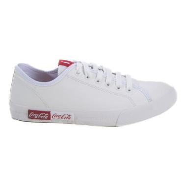 Imagem de Tênis Coca Cola Blend Basic Town Casual Feminino Branco, 35