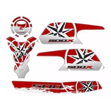 Imagem de Adesivo Carenagem Protetor Lateral Honda Cb 500x Kit 1140 - Resitank