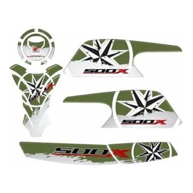 Imagem de Adesivo Carenagem Protetor Lateral Honda Cb 500x Kit 1139 - Resitank