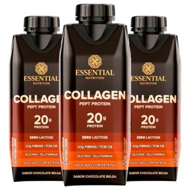 Imagem de Kit 3 Collagen Pept Protein Essential Nutrition 250ml