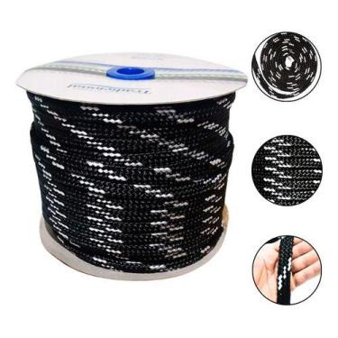 Imagem de Corda Chata 22mm Resistente Móveis Artesanato Rédea Cabresto Carga Aca