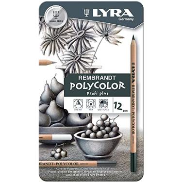 Imagem de Lyra Lápis de cor Polycolor ProfiPlus Rembrandt – 12 tons de cinza da Lyra