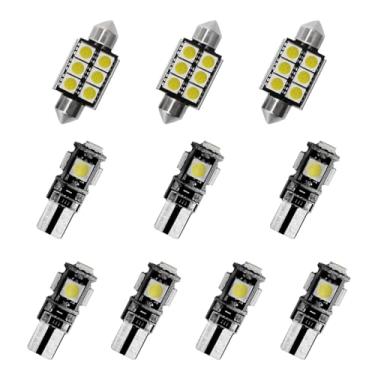 Imagem de 8X-SPEED 10 peças de lâmpada LED interior 5050 chip para Acura CL MK2 2001–2003 caixa de luvas de leitura concluída porta-malas espelho viseira de sol