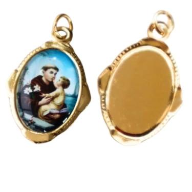 Imagem de Medalha Santo Antônio Chapa Resinada 12 unidades