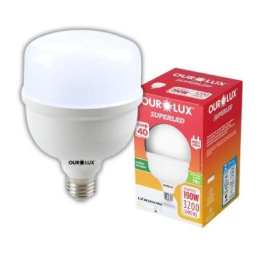 Imagem de Lâmpada Led Super Bulbo 40w Alta Potência Bivolt Branco Frio - Ourolux