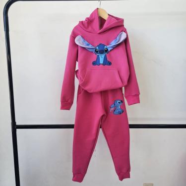 Imagem de Conjunto moletom Stitch 3D - roupa de inverno