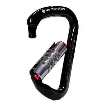 Imagem de Mosquetão Usclimb Alumínio D Trava Tripla Keylock 28kn Ce Uiaa Nbr