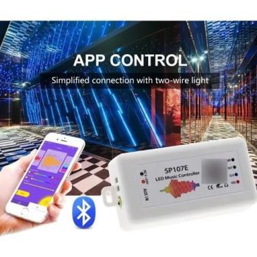Imagem de Central Vu Sp107e Bluetooth P Fita Led Ws2811 Ws2812 Ws2812b - k1mstor