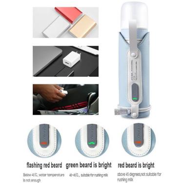 Imagem de 3 em 1 Mamadeira de Bebê Conjunto de Alimentação de Viagem com Armazenamento em Pó de Leite com garrafa de leite infantil usb mais quente garrafa de l